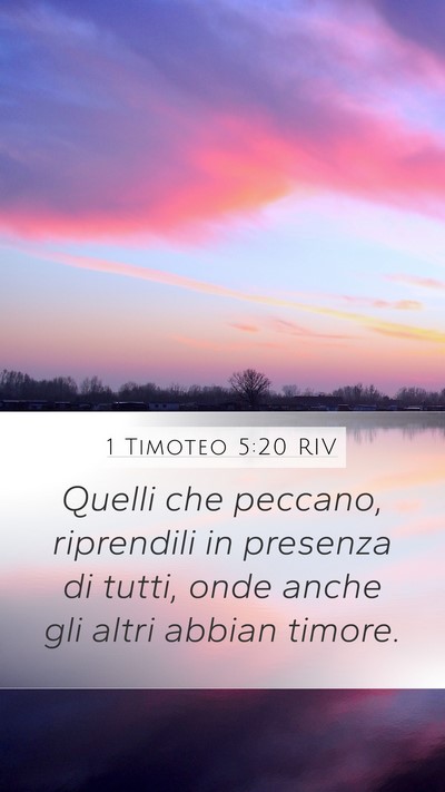 1 Timoteo 5:20 RIV Bible Verse Image