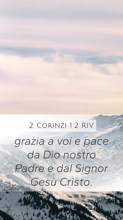 2 Corinzi 1:2 RIV Bible Verse Image