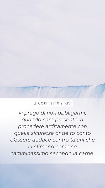 2 Corinzi 10:2 RIV Bible Verse Image