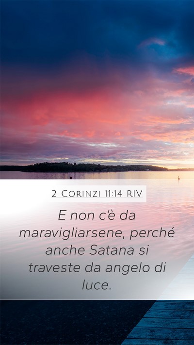 2 Corinzi 11:14 RIV Bible Verse Image