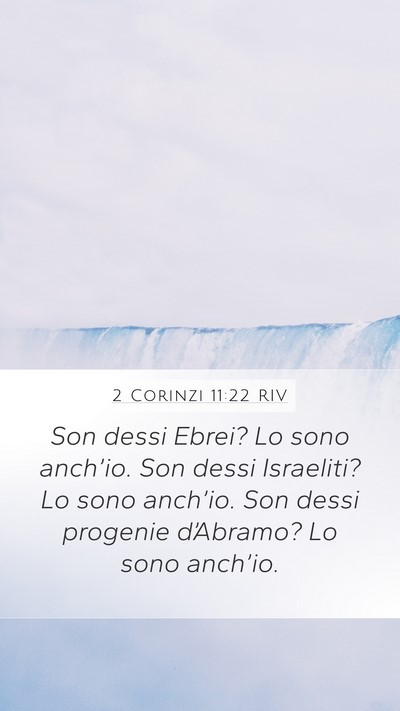 2 Corinzi 11:22 RIV Bible Verse Image