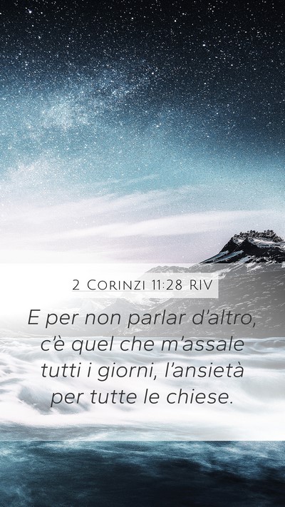 2 Corinzi 11:28 RIV Bible Verse Image