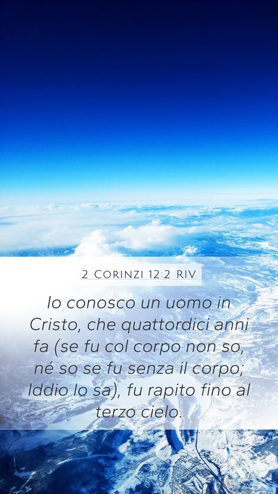 2 Corinzi 12:2 RIV Bible Verse Image