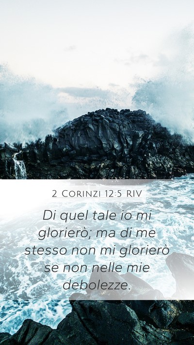 2 Corinzi 12:5 RIV Bible Verse Image