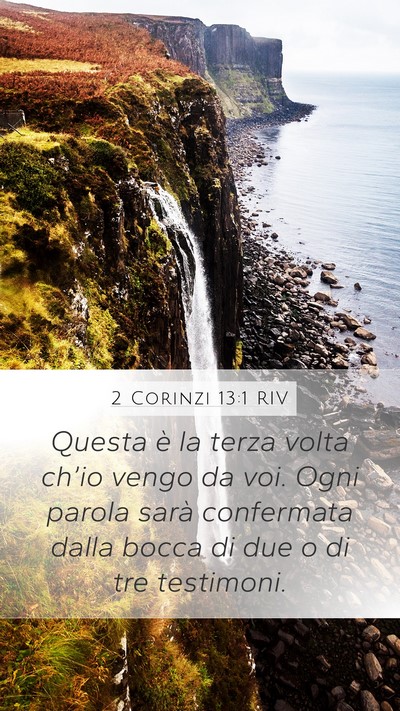 2 Corinzi 13:1 RIV Bible Verse Image