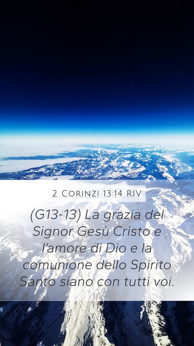 2 Corinzi 13:14 RIV Bible Verse Image