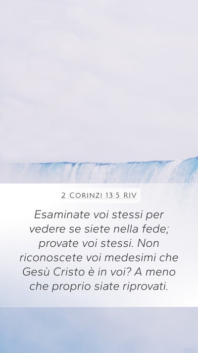 2 Corinzi 13:5 RIV Bible Verse Image