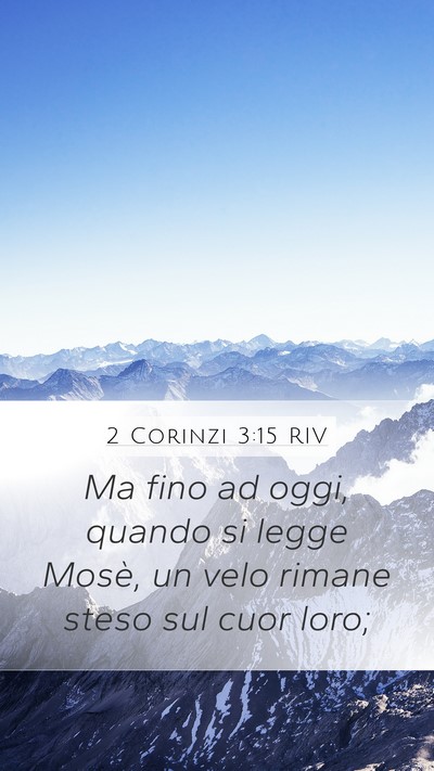 2 Corinzi 3:15 RIV Bible Verse Image