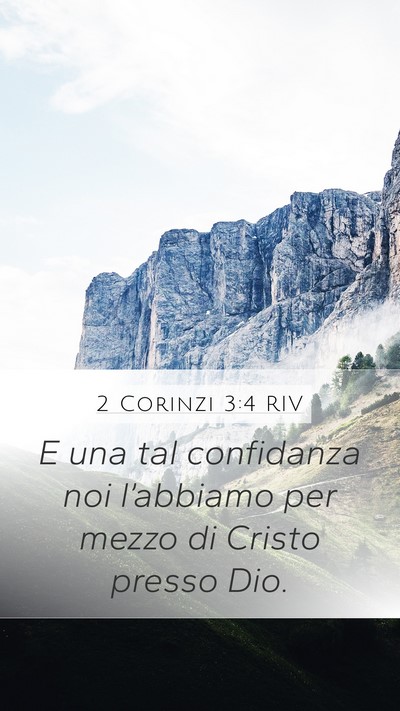 2 Corinzi 3:4 RIV Bible Verse Image