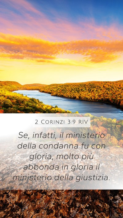 2 Corinzi 3:9 RIV Bible Verse Image