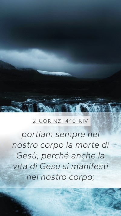 2 Corinzi 4:10 RIV Bible Verse Image