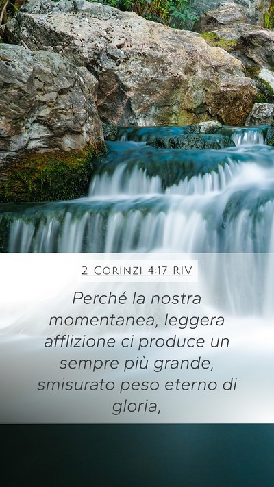 2 Corinzi 4:17 RIV Bible Verse Image