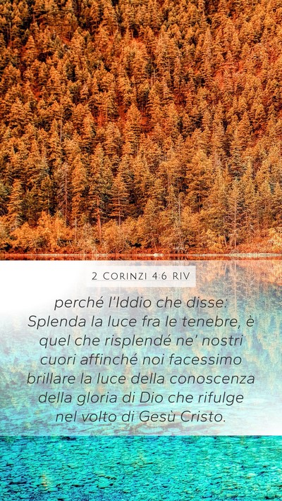 2 Corinzi 4:6 RIV Bible Verse Image