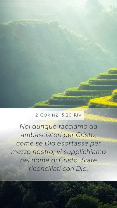 2 Corinzi 5:20 RIV Bible Verse Image