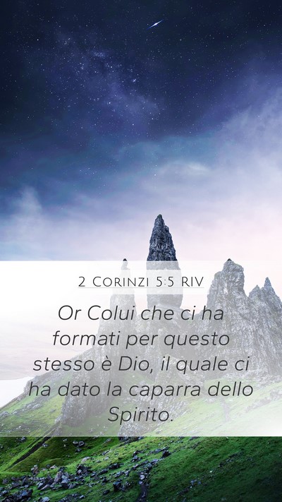 2 Corinzi 5:5 RIV Bible Verse Image