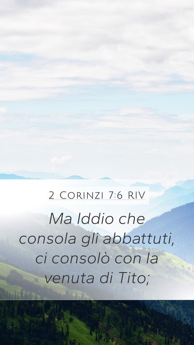 2 Corinzi 7:6 RIV Bible Verse Image