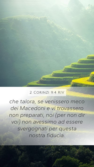 2 Corinzi 9:4 RIV Bible Verse Image
