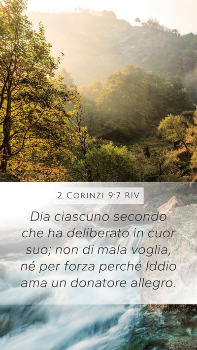 2 Corinzi 9:7 RIV Bible Verse Image