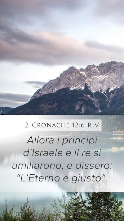 2 Cronache 12:6 RIV Bible Verse Image