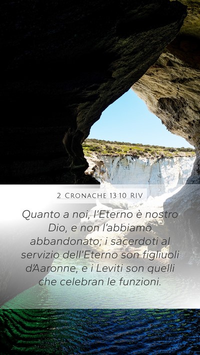 2 Cronache 13:10 RIV Bible Verse Image