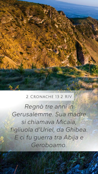 2 Cronache 13:2 RIV Bible Verse Image