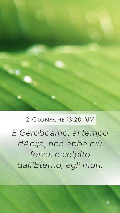 2 Cronache 13:20 RIV Bible Verse Image