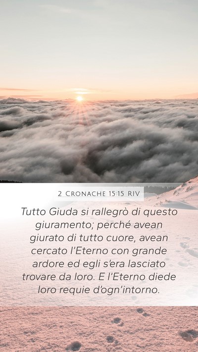 2 Cronache 15:15 RIV Bible Verse Image
