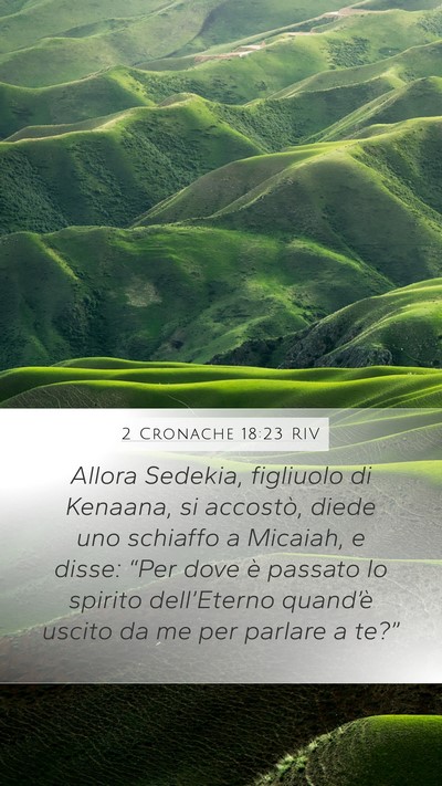 2 Cronache 18:23 RIV Bible Verse Image
