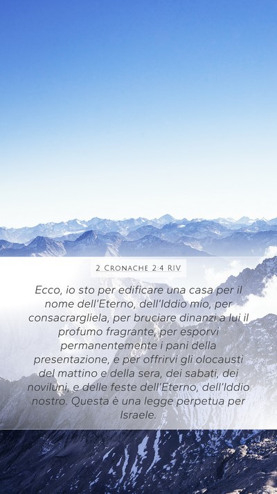 2 Cronache 2:4 RIV Bible Verse Image