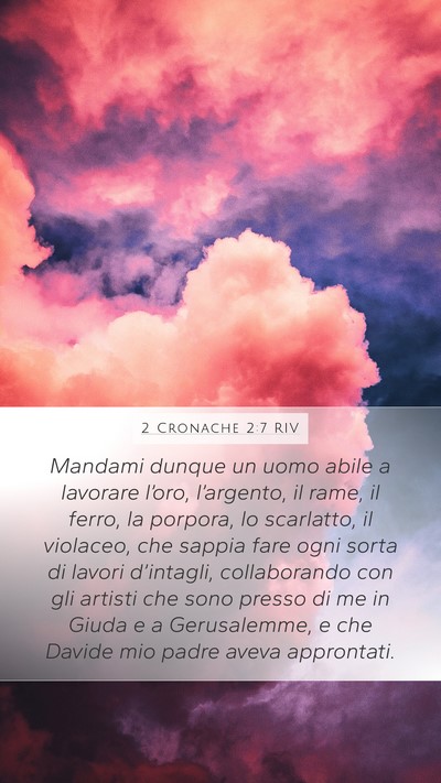 2 Cronache 2:7 RIV Bible Verse Image