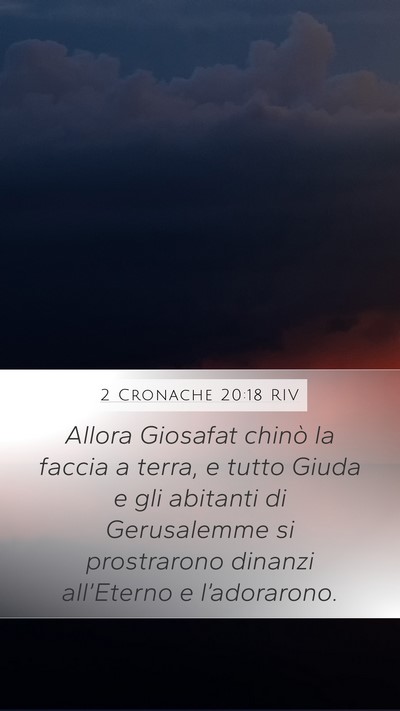 2 Cronache 20:18 RIV Bible Verse Image
