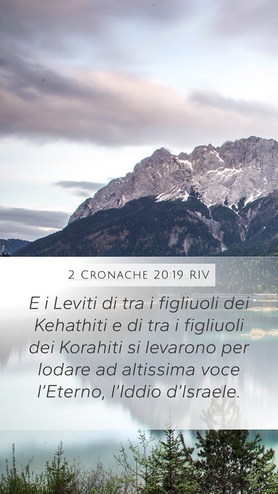 2 Cronache 20:19 RIV Bible Verse Image