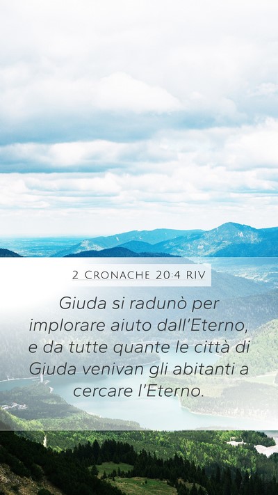 2 Cronache 20:4 RIV Bible Verse Image