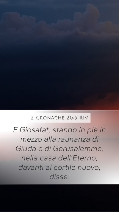 2 Cronache 20:5 RIV Bible Verse Image