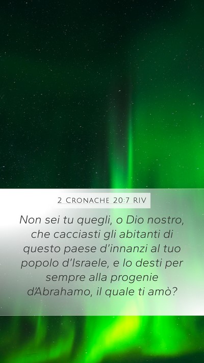 2 Cronache 20:7 RIV Bible Verse Image