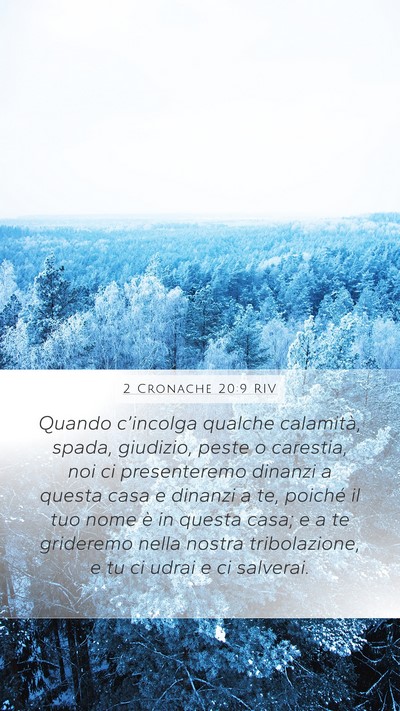 2 Cronache 20:9 RIV Bible Verse Image