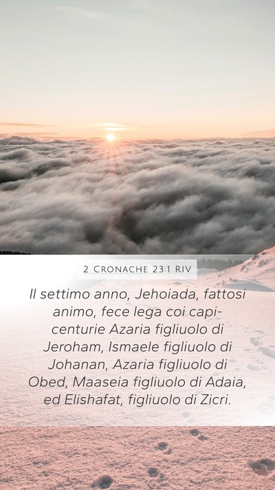 2 Cronache 23:1 RIV Bible Verse Image