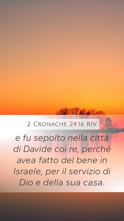 2 Cronache 24:16 RIV Bible Verse Image