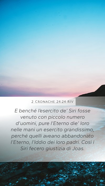 2 Cronache 24:24 RIV Bible Verse Image