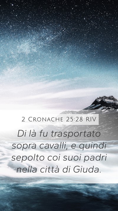 2 Cronache 25:28 RIV Bible Verse Image