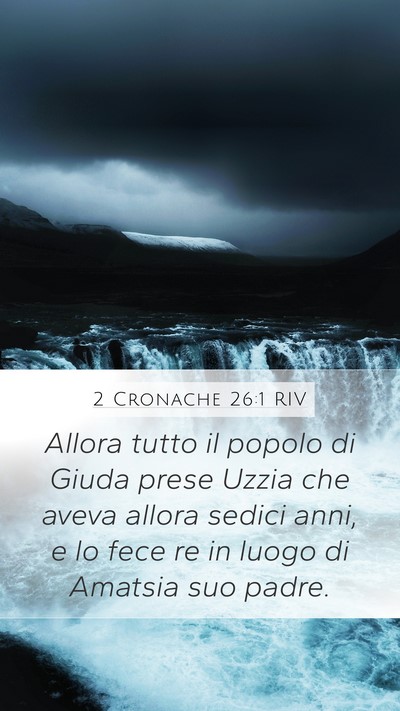 2 Cronache 26:1 RIV Bible Verse Image