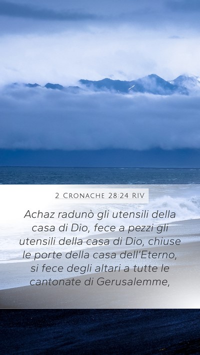 2 Cronache 28:24 RIV Bible Verse Image