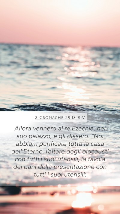 2 Cronache 29:18 RIV Bible Verse Image