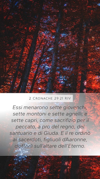 2 Cronache 29:21 RIV Bible Verse Image