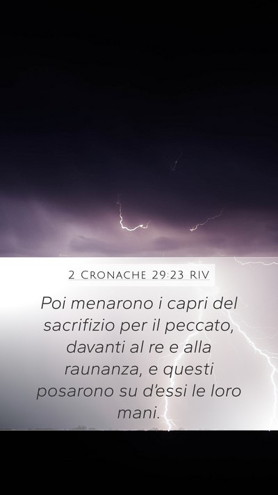 2 Cronache 29:23 RIV Bible Verse Image