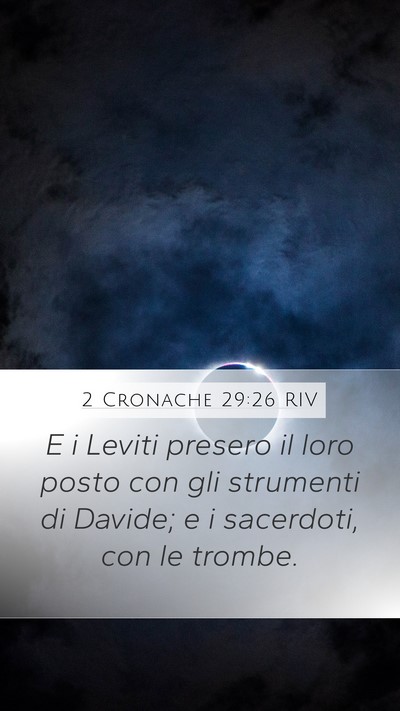 2 Cronache 29:26 RIV Bible Verse Image