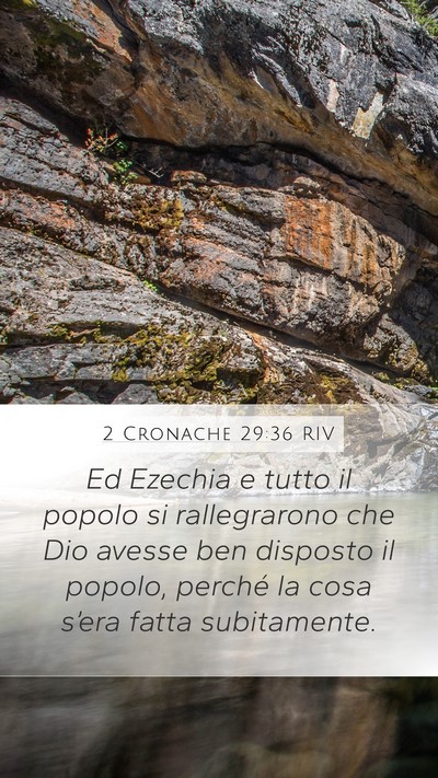 2 Cronache 29:36 RIV Bible Verse Image
