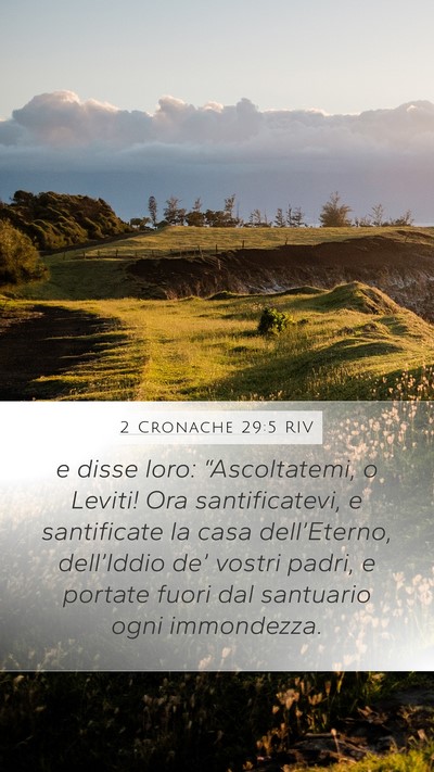 2 Cronache 29:5 RIV Bible Verse Image