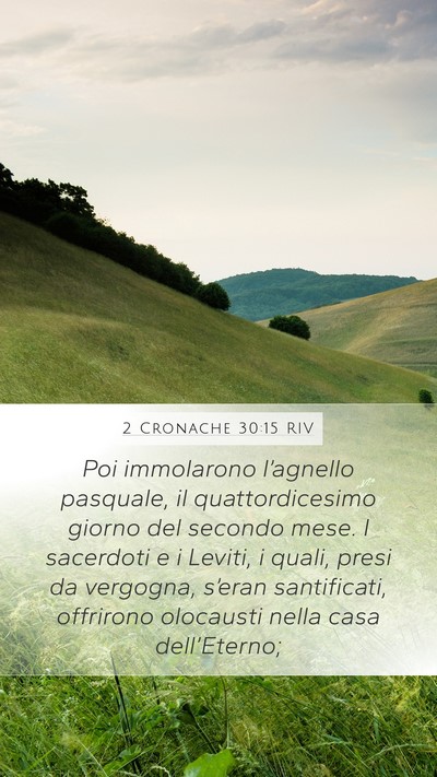 2 Cronache 30:15 RIV Bible Verse Image