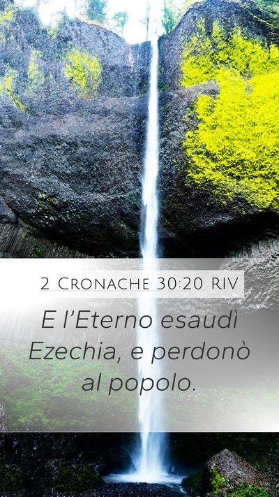 2 Cronache 30:20 RIV Bible Verse Image